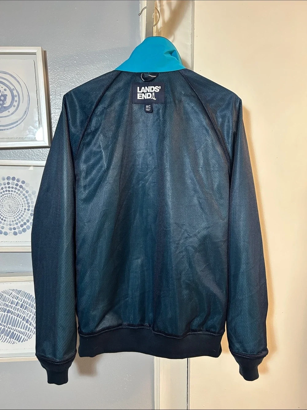 Lands' End Squall Wind Waterproof Lightweight Jacket Men's Big & Tall Size M/T